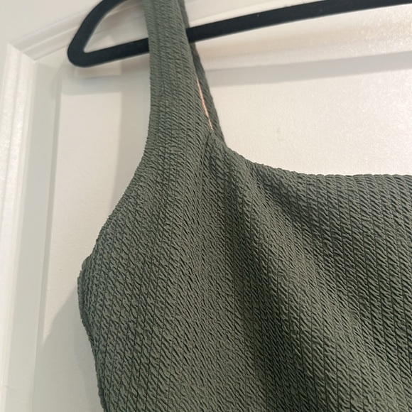 J crew ribbed square neck swimsuit - Picture 2 of 4